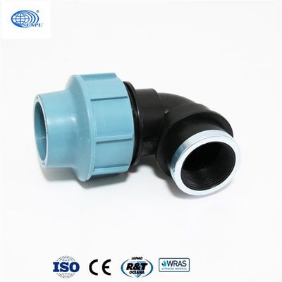 Acoplamiento azul de las colocaciones de compresión del HDPE ISO14001 para el tubo polivinílico
