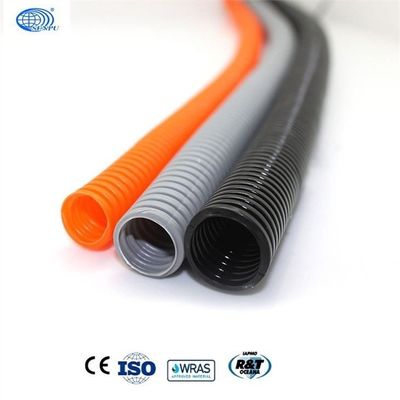 Tubo acanalado del conducto del cable flexible del tubo del HDPE de la construcción grueso de 1.7m m a de 4.5m m