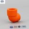 Codo plástico anaranjado 45 del tubo de reducción de la compresión de las instalaciones de tuberías de PPR 90 grados