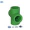 Acoplamiento rápido de las instalaciones de tuberías de la camiseta DIN16962 PPR de reducción de PPR verde