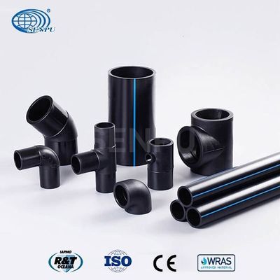 Tubo PE80 PE100 del servicio de agua del polietileno de GB/T 13663.2 para el sistema de abastecimiento de agua