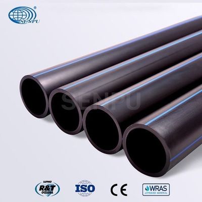 Tubo PE80 PE100 del servicio de agua del polietileno de GB/T 13663.2 para el sistema de abastecimiento de agua