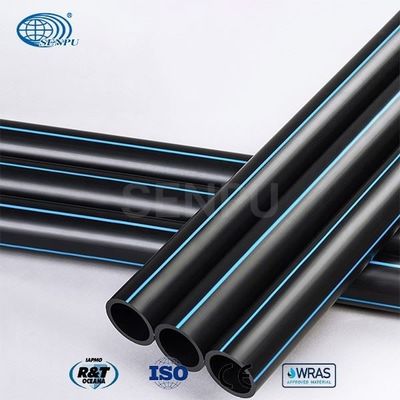 Tubo PE80 PE100 del servicio de agua del polietileno de GB/T 13663.2 para el sistema de abastecimiento de agua