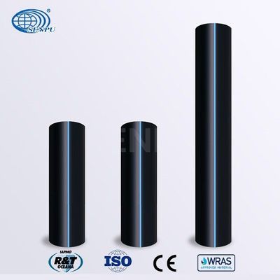 Tubo PE80 PE100 del servicio de agua del polietileno de GB/T 13663.2 para el sistema de abastecimiento de agua
